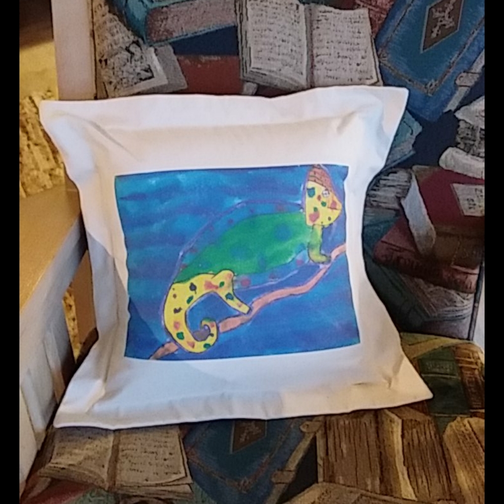 NWOT Accent Pillow with Abstract Picture